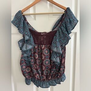 NWT Porridge Anthropologie Floral Blouse